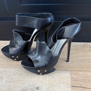 Camilla Skovgaard Black Leather Heels
